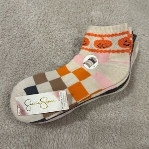 NWT jessica simpson fall pumpkin quarter socks set